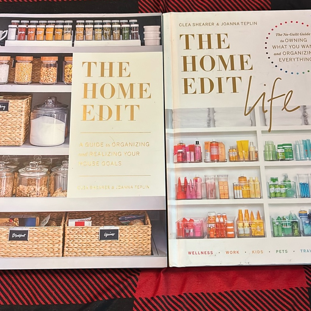 The Home Edit Gold and White Office Planner